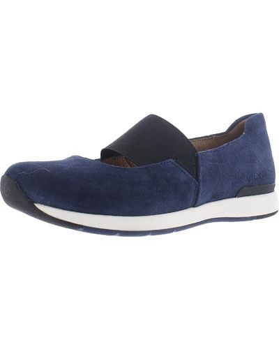 Vionic Cadee Cushioned Footbed Slip On Mary Janes - Blue