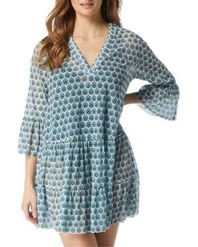 Coco Reef Island Lotus Enchant Cover-up Dress - Blue