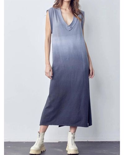 Maven West Sleeveless Knit Midi Dress - Blue