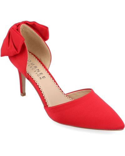 Journee Collection Collection Tanzi Pump - Red