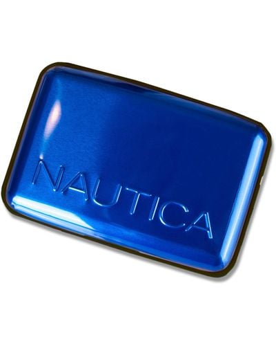 Nautica Logo Security Wallet - Blue