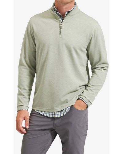 Mizzen+Main Proflex Quarter Zip Sweater - Gray