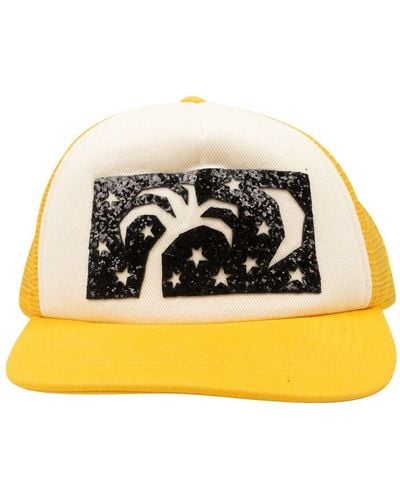 Palm Angels Polyester Night Sky Baseball Cap - Yellow