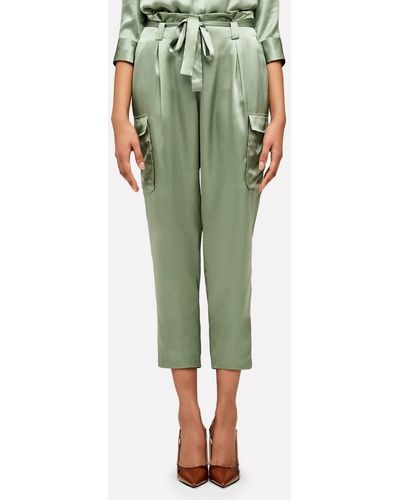 L'Agence Roxy Paperbag Cargo Pant - Green