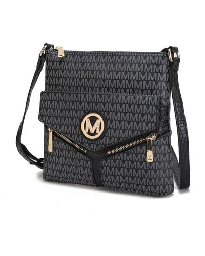 MKF Collection by Mia K Tania Crossbody Vegan Leather Handbag - Black