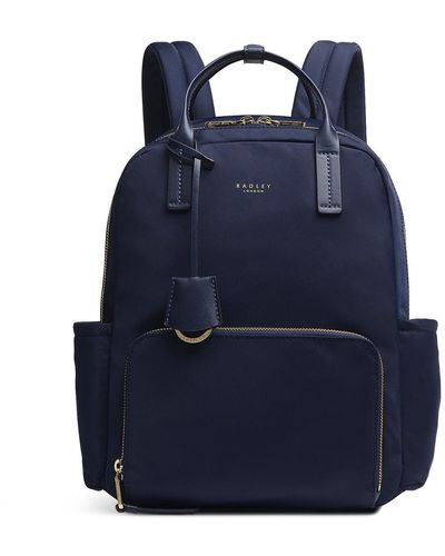 Radley Finsbury Park - Medium Zip Top Backpack - Blue