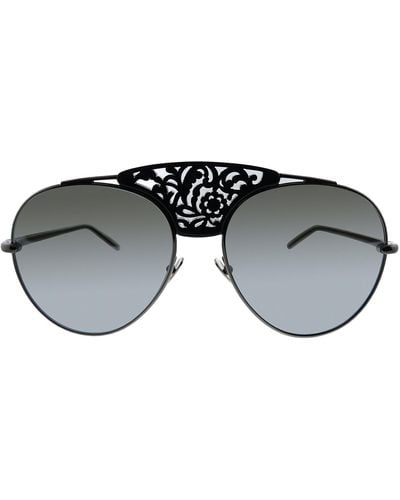 Pomellato Pm0033s 001 Aviator Sunglasses - Metallic