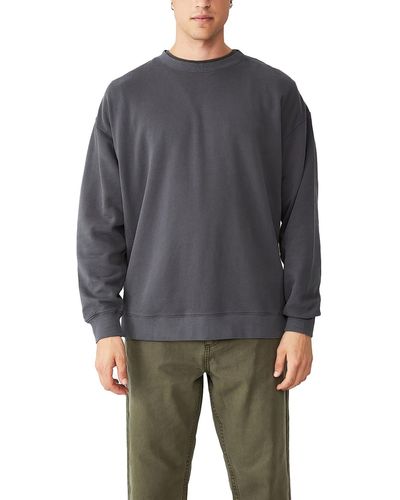 Cotton On Fleece Oversized Sweatshirt - Gray