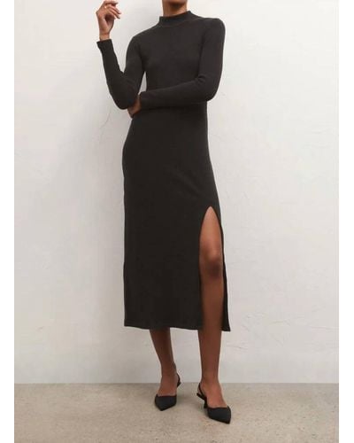 Z Supply Ophelia Mock Neck Dress - Black