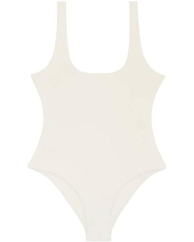 Mikoh Swimwear Tofino One Piece Scoop Neck One Piece Bikini - White