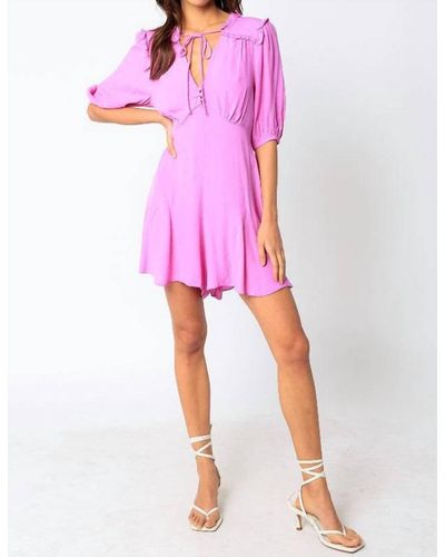 Olivaceous Viva Mini Dress - Pink
