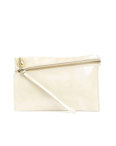 Hobo International Link Clutch Wallet In Pearled Ivory - Natural