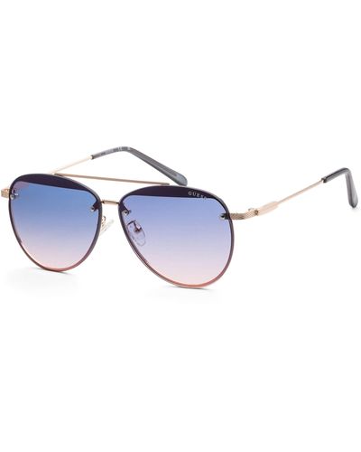 Guess 63mm Rose Sunglasses Gf0386-28w - Blue