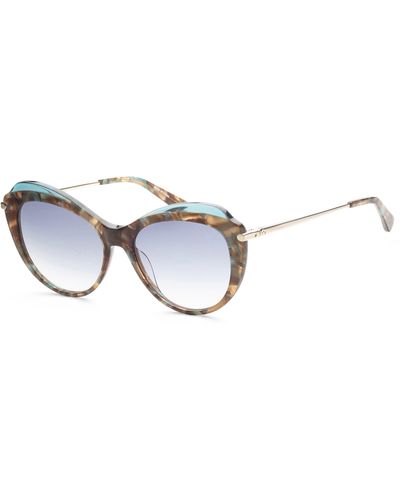 Longchamp 55mm Blue Sunglasses Lo617s-251 - Metallic