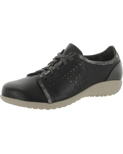 Naot Avena Leather Comfort Casual And Fashion Sneakers - Black