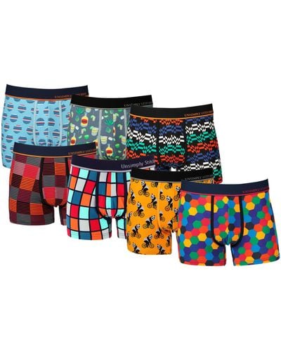 Unsimply Stitched Boxer Trunk 7 Pack - Multicolor
