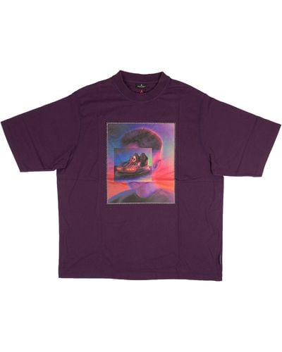 Marcelo Burlon Multicolor Graphic T-shirt - Purple