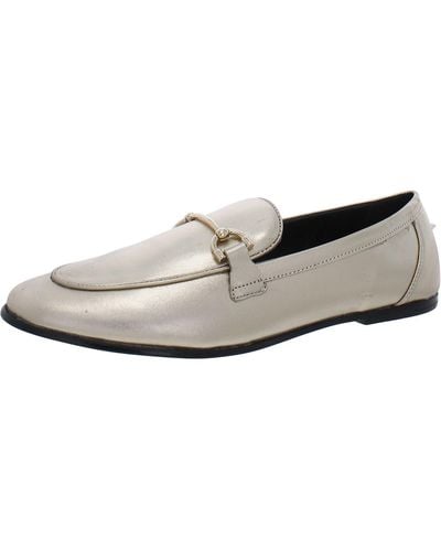 Mng Leather Loafers - White