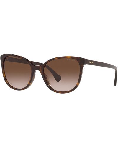 Ralph By Ralph Lauren Ra 5282u 500313 55mm Cat-eye Sunglasses - Brown