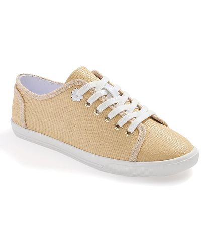 Jack Rogers Lia Rope Low-top Lace-up Casual And Fashion Sneakers - Natural