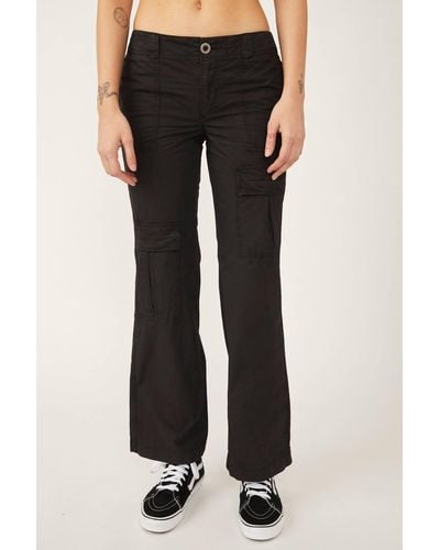 Free People The Thing Is Low Rise Utility Pant - Black