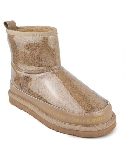 Juicy Couture Klash Pull-on Soft Shearling Boots - Natural