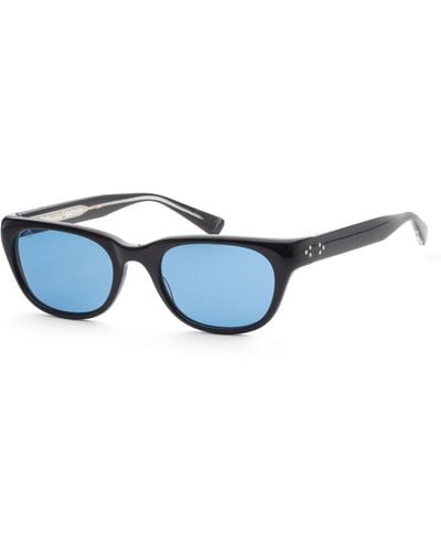 Eyevan 7285 53 Mm Sunglasses Malecon-sun-e-pbkbl-53 - Blue