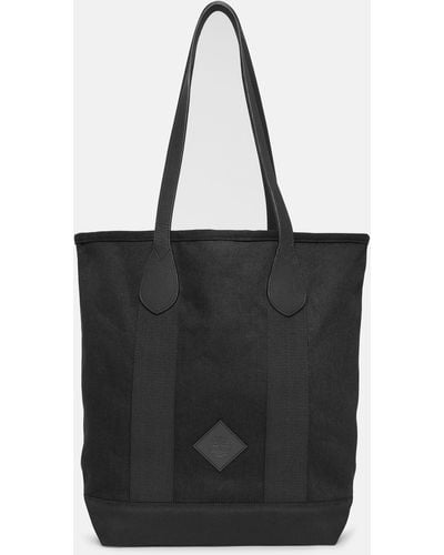 Timberland Canvas And Leather Tote - Black