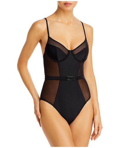 Solid & Striped The Spencer Solid Nylon One-piece Swimsuit - Black