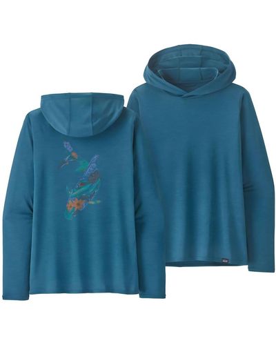 Patagonia Cap Cool Daily Graphic Hooded Sweatshirt - Blue