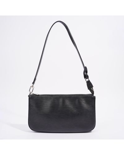 Louis Vuitton Pochette Accessoire Epi Leather Shoulder Bag - Black