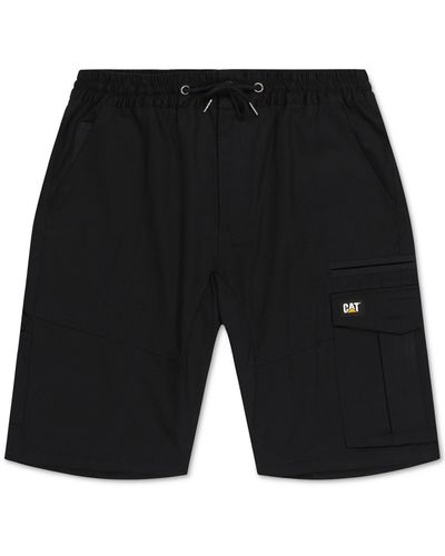 Caterpillar Mid-rise 9" Inseam Cargo Shorts - Black