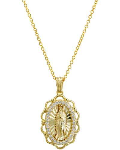 Savvy Cie Jewels Vermeil Our Lady Of Guadlupe Neck. - Metallic