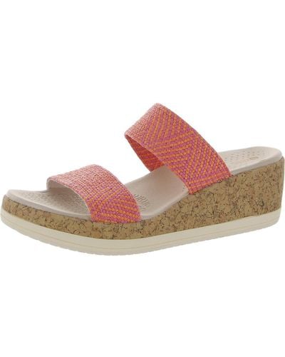Bzees Resort Slip On Cut Out Flats - Pink