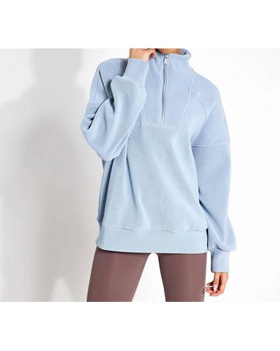 Varley Rhea Half-zip Sweatshirt - Blue