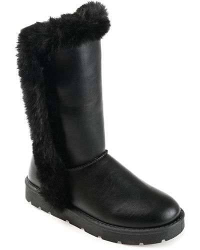 Journee Collection Collection Tru Comfort Foam Cleeo Boot - Black