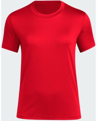 adidas Playmaker Short Sleeve Tee - Red
