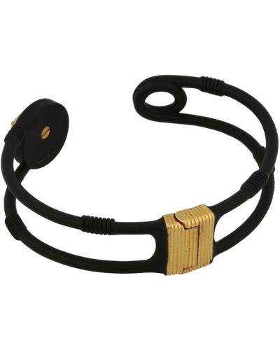 Versace Safety Pin Bracelet - Black