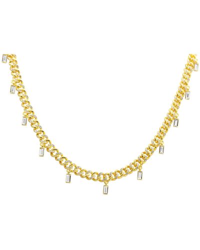 Wide Curb Chain Necklace gold – ADORNIA