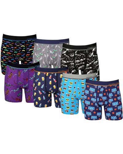 Unsimply Stitched Boxer Brief 7 Pack - Blue