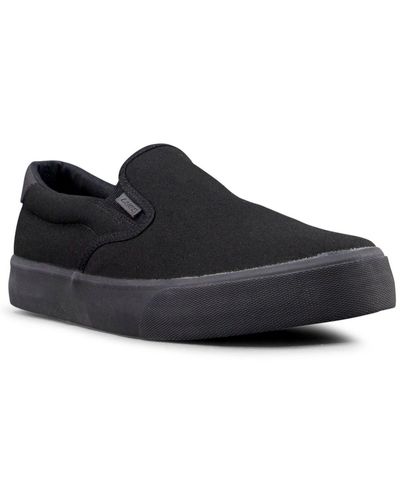 Lugz Clipper Canvas Laceless Slip-on Sneakers - Black