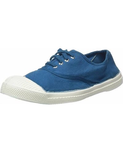 Bensimon Lace Up Tennis Shoe - Blue