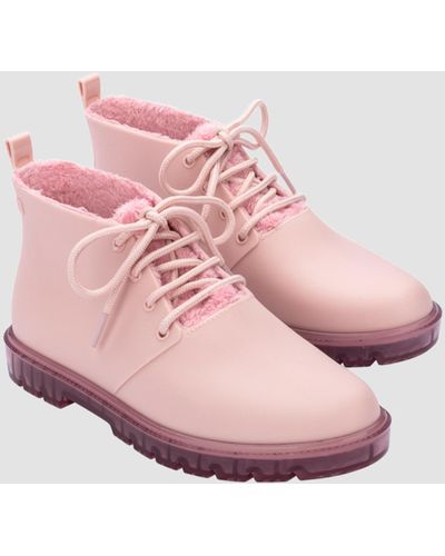 Melissa Fluffy Boot - Pink