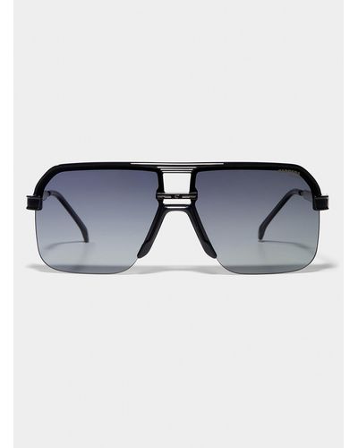 Carrera Square Lens Aviator Sunglasses - Blue