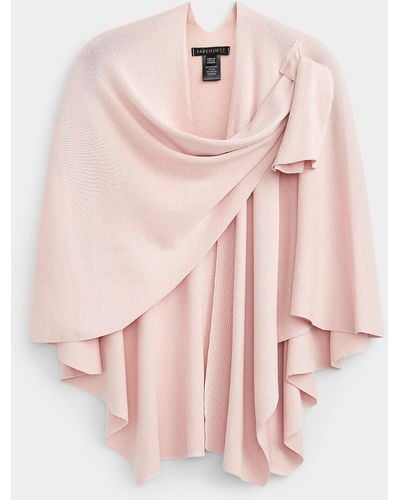 Parkhurst Finely Knit Draped Shawl - Pink