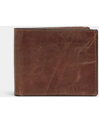 Fossil Derrick Leather Wallet - Brown