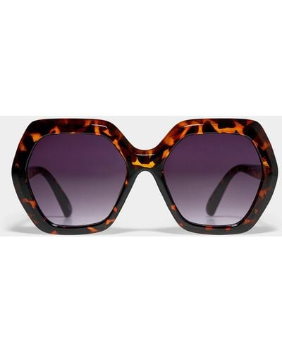 Aire Meteor Oversized Sunglasses - Brown