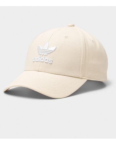 adidas Originals Black Trefoil Logo Cap - Natural