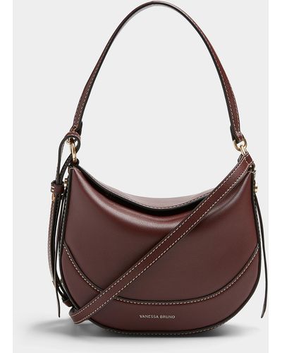 Vanessa Bruno Daily Small Grained Leather Bag - Brown