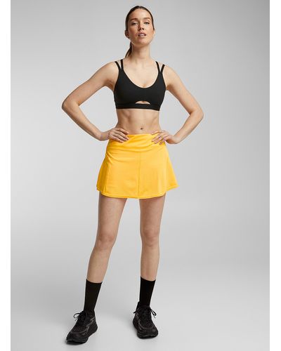 adidas Pure Yellow Breathable Jersey Skort - Multicolour